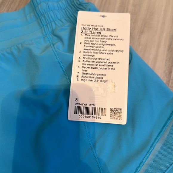 Hotty Hot High-Rise Lined Short 2.5" kayak blue - Picture 7 of 8